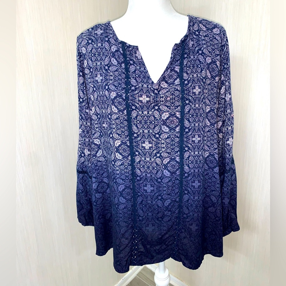 🌺 Rayon Ombré Blouse